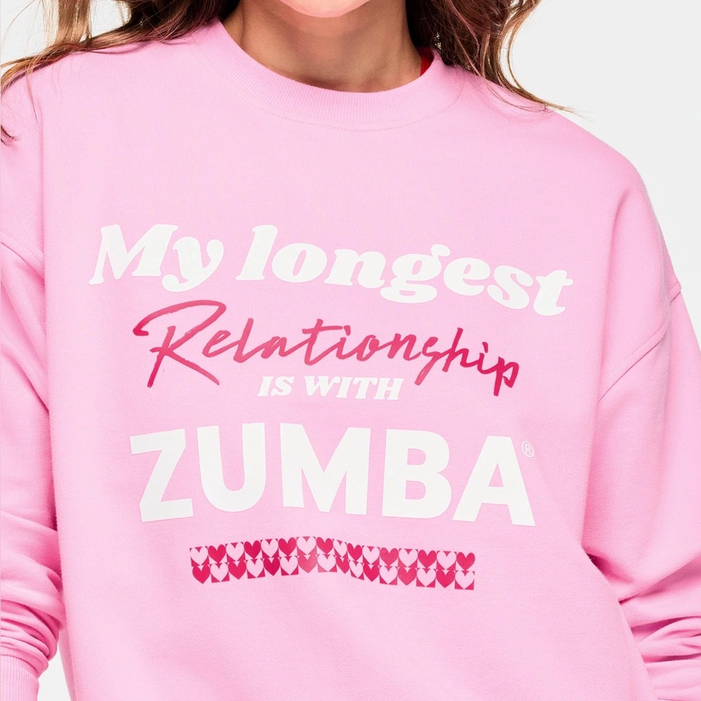 Zumba Love Oversized Pullover Sweatshirt